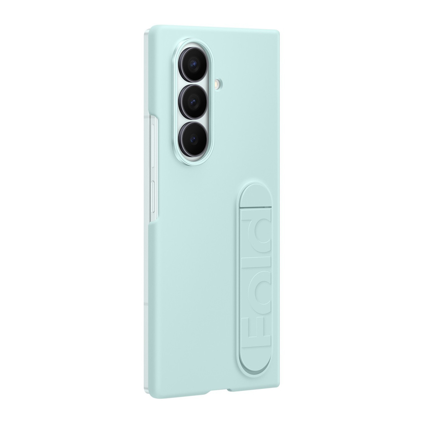 Samsung Silicone Case for Galaxy Z Fold7 - Mint (Light Cyan) Silicone Cover with Desktop Stand