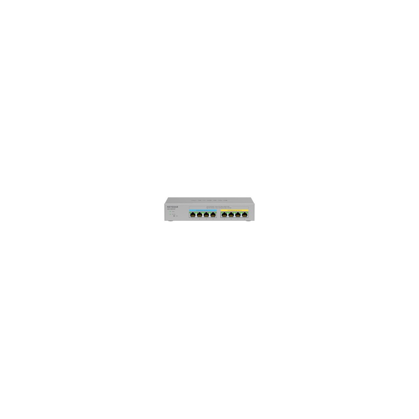 NETGEAR MS108TUP-100EUS - 8-Port 2.5G PoE Switch (8x 2.5GbE, 230W PoE Budget) - Grey Metal — Buy in Cyprus with Fast Delivery