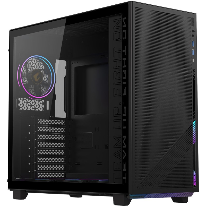 Buy GIGABYTE GB-AC400G - Mid Tower PC Case, Black, Tempered Glass, ATX/mATX/mITX... in Cyprus, Nicosia, Limassol, Larnaka, Pafos