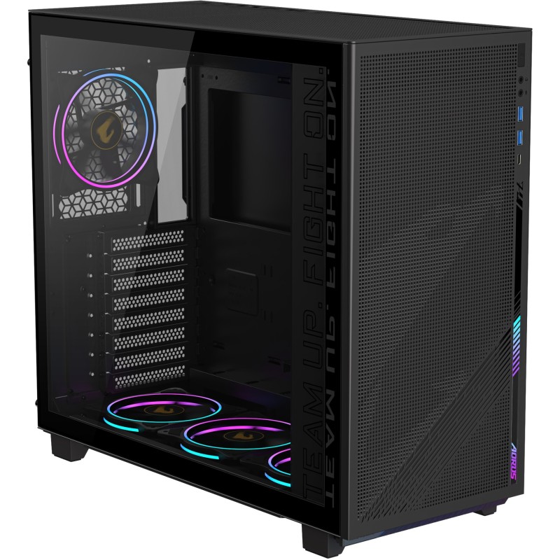 Buy GIGABYTE GB-AC400G - Mid Tower PC Case, Black, Tempered Glass, ATX/mATX/mITX... in Cyprus, Nicosia, Limassol, Larnaka, Pafos