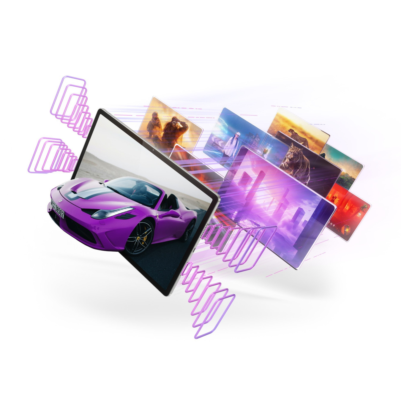 Lenovo Idea Tab Pro - Luna Grey - 128GB, 8GB RAM, MediaTek Dimensity 8300, 12.7" 3K LTPS 144Hz, Wi-Fi 6E