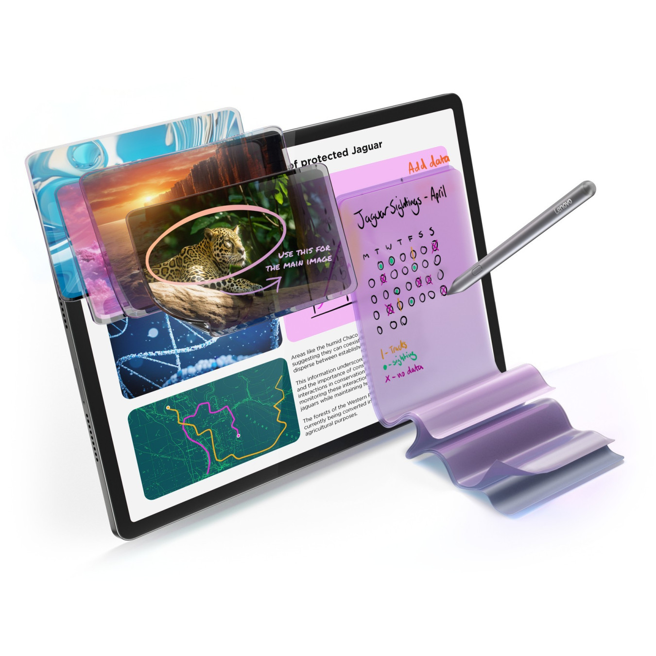 Lenovo Idea Tab Pro - Luna Grey - 128GB, 8GB RAM, MediaTek Dimensity 8300, 12.7" 3K LTPS 144Hz, Wi-Fi 6E