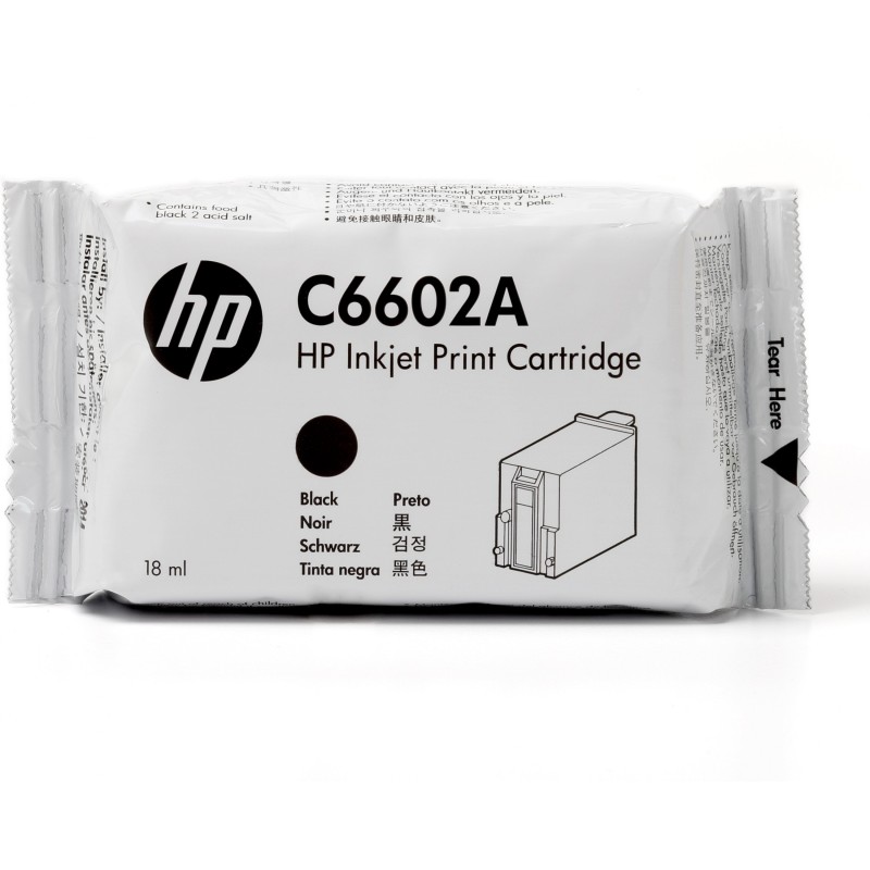 Buy HP Original TIJ 1.0 Black Ink Cartridge - C6602A - Standard Yield, 18 ml, 1-... in Cyprus, Nicosia, Limassol, Larnaka, Pafos