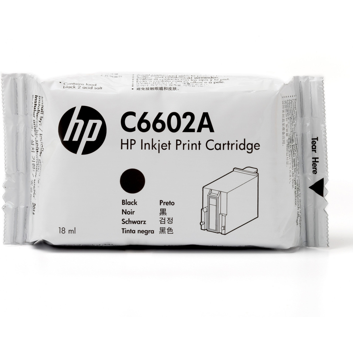 HP Original TIJ 1.0 Black Ink Cartridge - C6602A - Standard Yield, 18 ml, 1-Pack — Buy in Cyprus with Fast Delivery