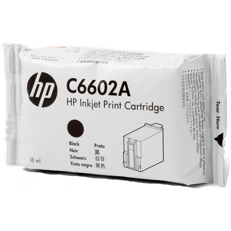 Buy HP Original TIJ 1.0 Black Ink Cartridge - C6602A - Standard Yield, 18 ml, 1-... in Cyprus, Nicosia, Limassol, Larnaka, Pafos