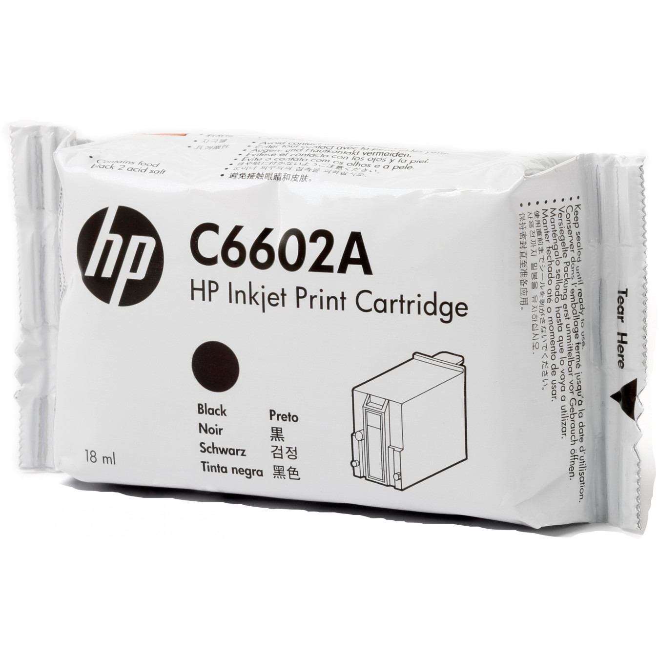 HP Original TIJ 1.0 Black Ink Cartridge - C6602A - Standard Yield, 18 ml, 1-Pack — Buy in Cyprus with Fast Delivery