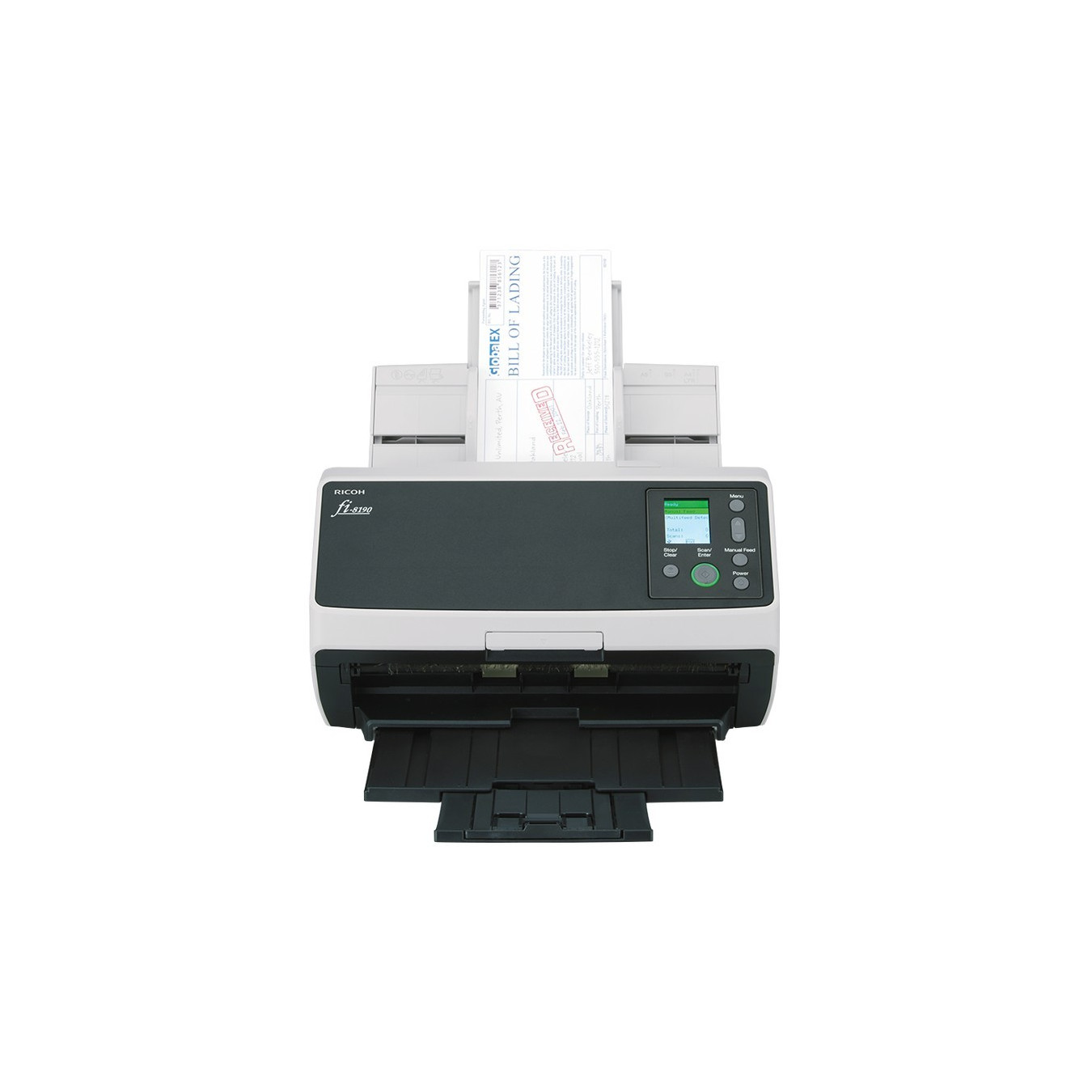 Fujitsu fi-8190 Document Scanner - ADF Duplex, 90 ppm, USB 3.2 Gen1 & LAN - Black/Grey — Buy in Cyprus with Fast Delivery