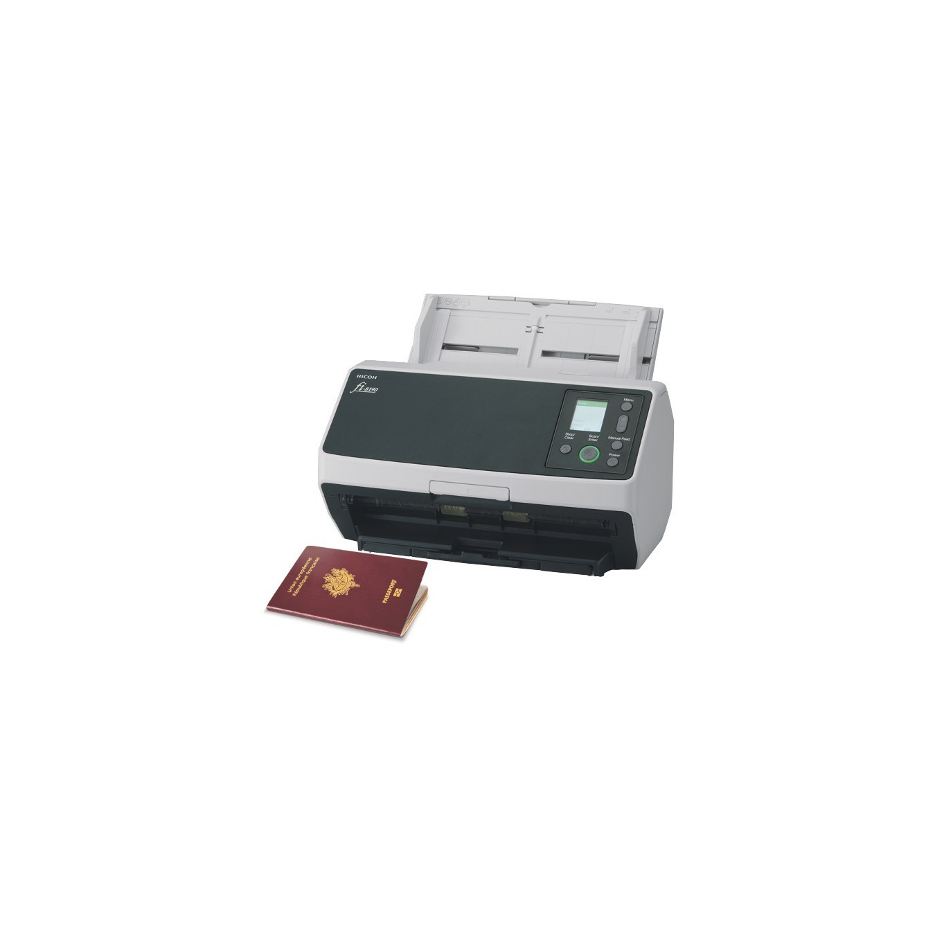 Fujitsu fi-8190 Document Scanner - ADF Duplex, 90 ppm, USB 3.2 Gen1 & LAN - Black/Grey — Buy in Cyprus with Fast Delivery