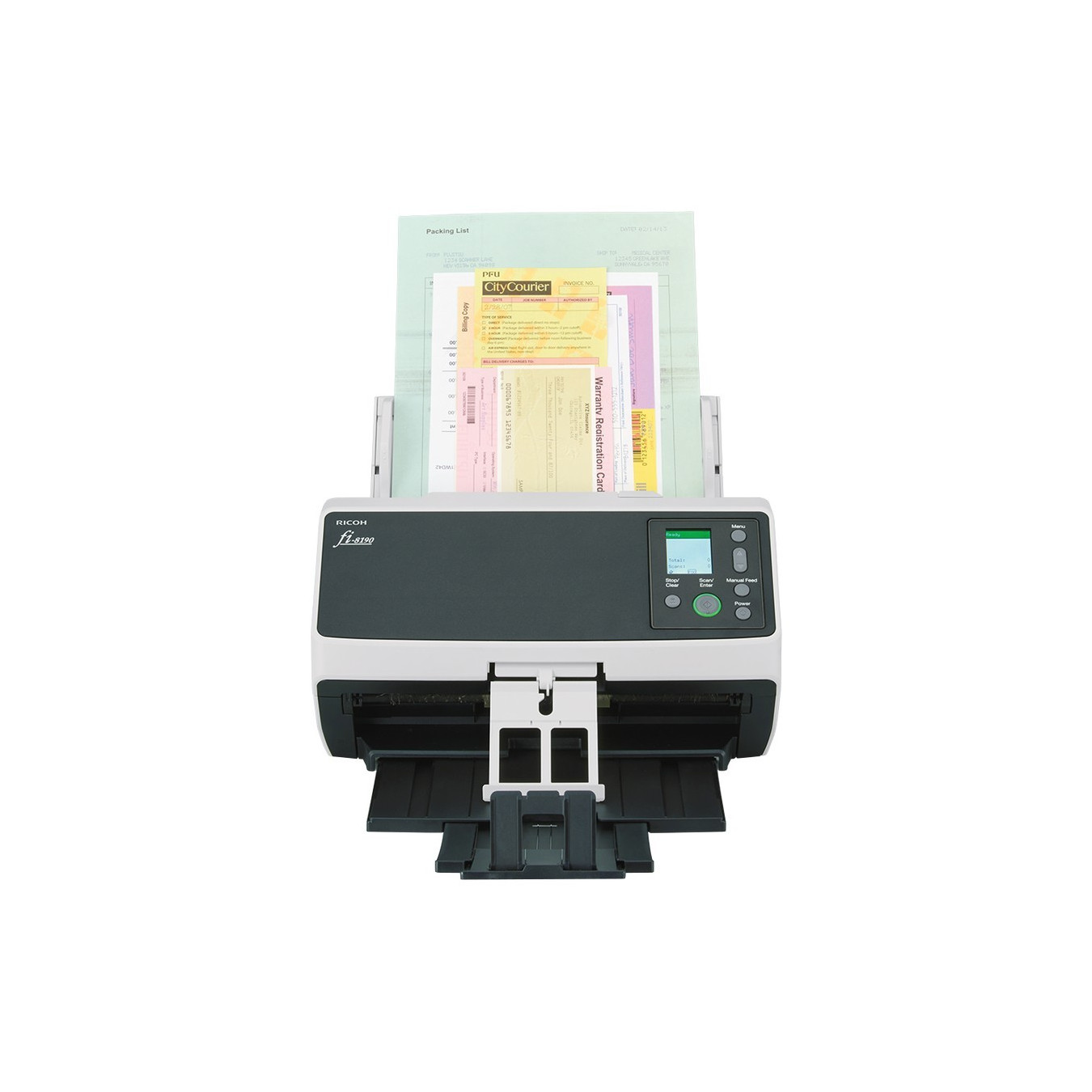 Fujitsu fi-8190 Document Scanner - ADF Duplex, 90 ppm, USB 3.2 Gen1 & LAN - Black/Grey — Buy in Cyprus with Fast Delivery