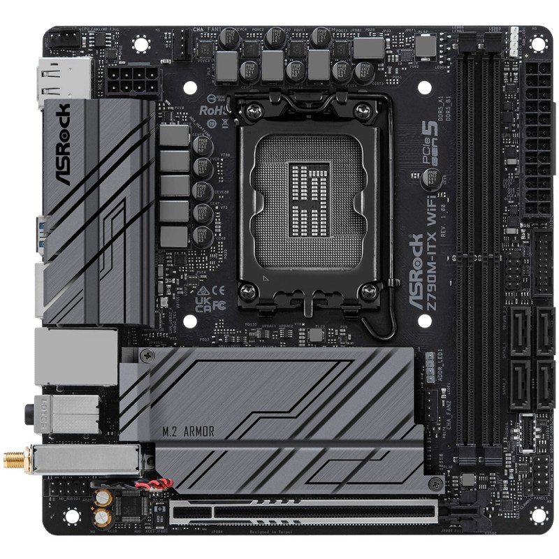 Buy ASRock Z790M-ITX WiFi - Mini-ITX LGA1700 Motherboard - DDR5, 64GB Max, PCIe ... in Cyprus, Nicosia, Limassol, Larnaka, Pafos