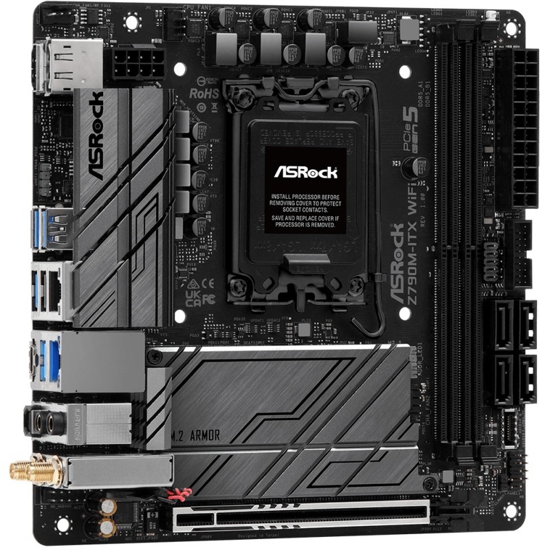 Buy ASRock Z790M-ITX WiFi - Mini-ITX LGA1700 Motherboard - DDR5, 64GB Max, PCIe ... in Cyprus, Nicosia, Limassol, Larnaka, Pafos