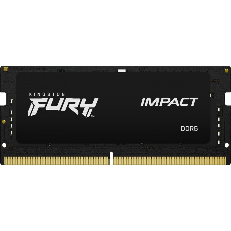 Buy Kingston FURY Impact 16GB DDR5-6400 SODIMM CL38 Black - 1x16GB, XMP 3.0, 1.35V in Cyprus, Nicosia, Limassol, Larnaka, Pafos