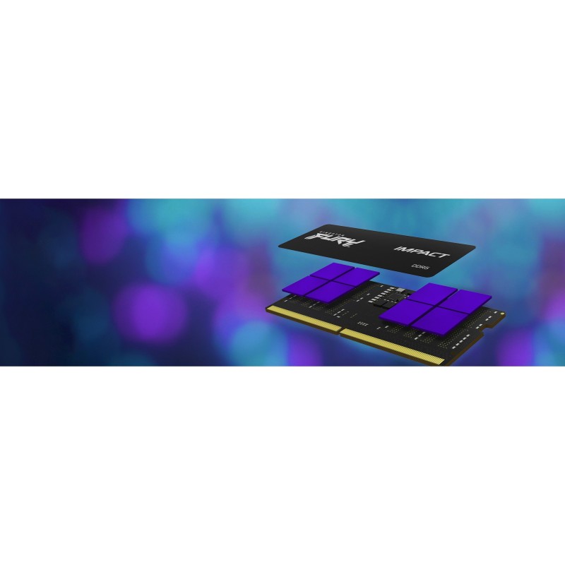 Buy Kingston FURY Impact 16GB DDR5-6400 SODIMM CL38 Black - 1x16GB, XMP 3.0, 1.35V in Cyprus, Nicosia, Limassol, Larnaka, Pafos