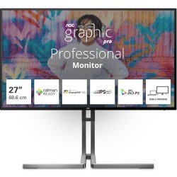 Buy AOC U27U3CV 4K Nano IPS Monitor - U27U3CV - Black, 27 inch, 3840x2160, 60 Hz... in Cyprus, Nicosia, Limassol, Larnaka, Pafos