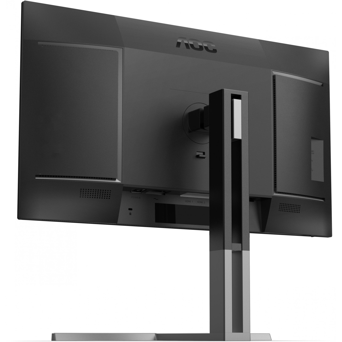 AOC U27U3CV 4K Nano IPS Monitor - U27U3CV - Black, 27 inch, 3840x2160, 60 Hz, HDR400, USB-C PD 96 W, 2x HDMI 2.0, DP 1.4