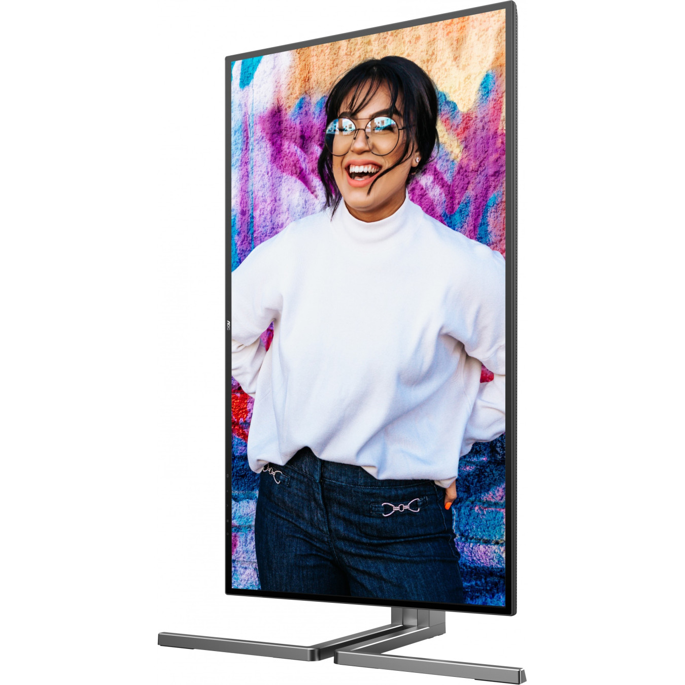 AOC U27U3CV 4K Nano IPS Monitor - U27U3CV - Black, 27 inch, 3840x2160, 60 Hz, HDR400, USB-C PD 96 W, 2x HDMI 2.0, DP 1.4