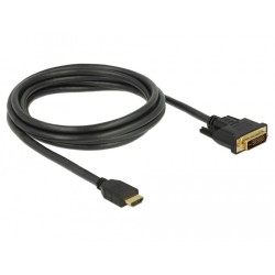 Buy DELOCK HDMI to DVI Cable Bidirectional - 85654 - Black, 2 m, Gold-plated in Cyprus, Nicosia, Limassol, Larnaka, Pafos
