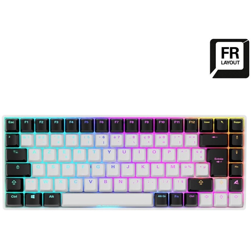 Buy Sharkoon SKILLER SGK50 S3 - FR-AZERTY, 75% 85-key Mechanical Keyboard, Gater... in Cyprus, Nicosia, Limassol, Larnaka, Pafos