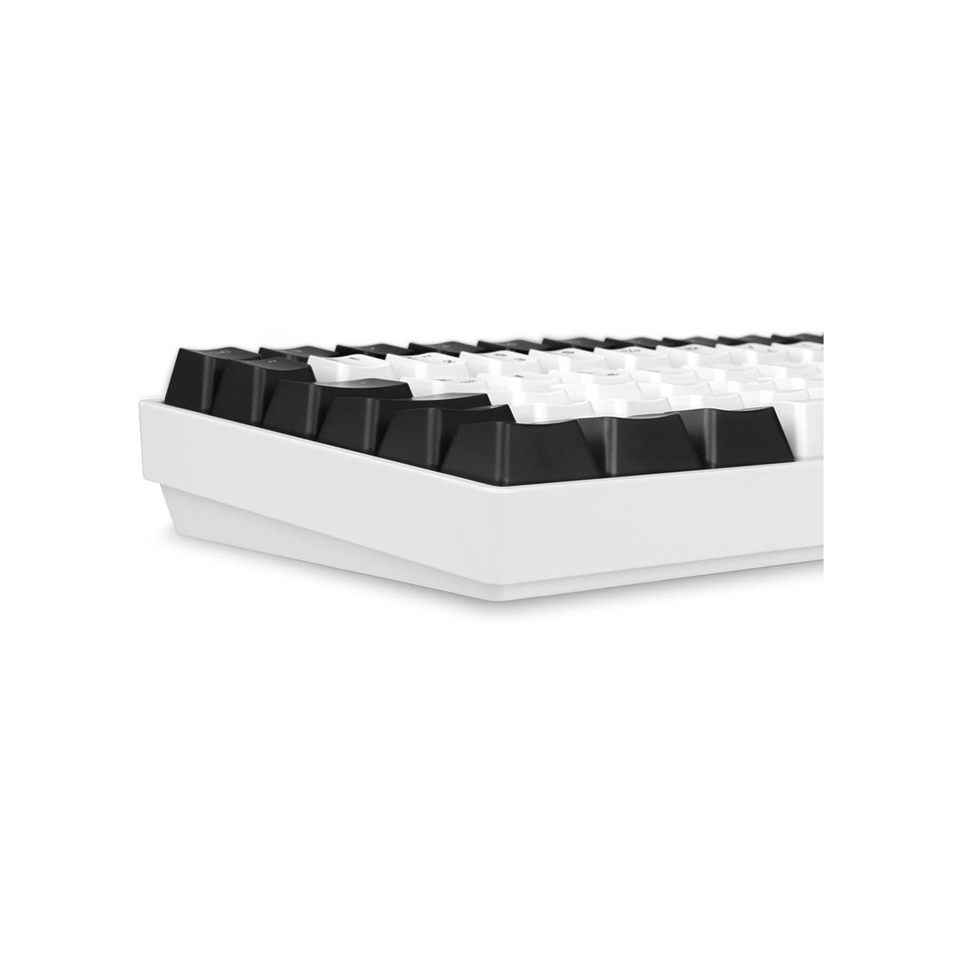 Sharkoon SKILLER SGK50 S3 - FR-AZERTY, 75% 85-key Mechanical Keyboard, Gateron Yellow, RGB, USB, White