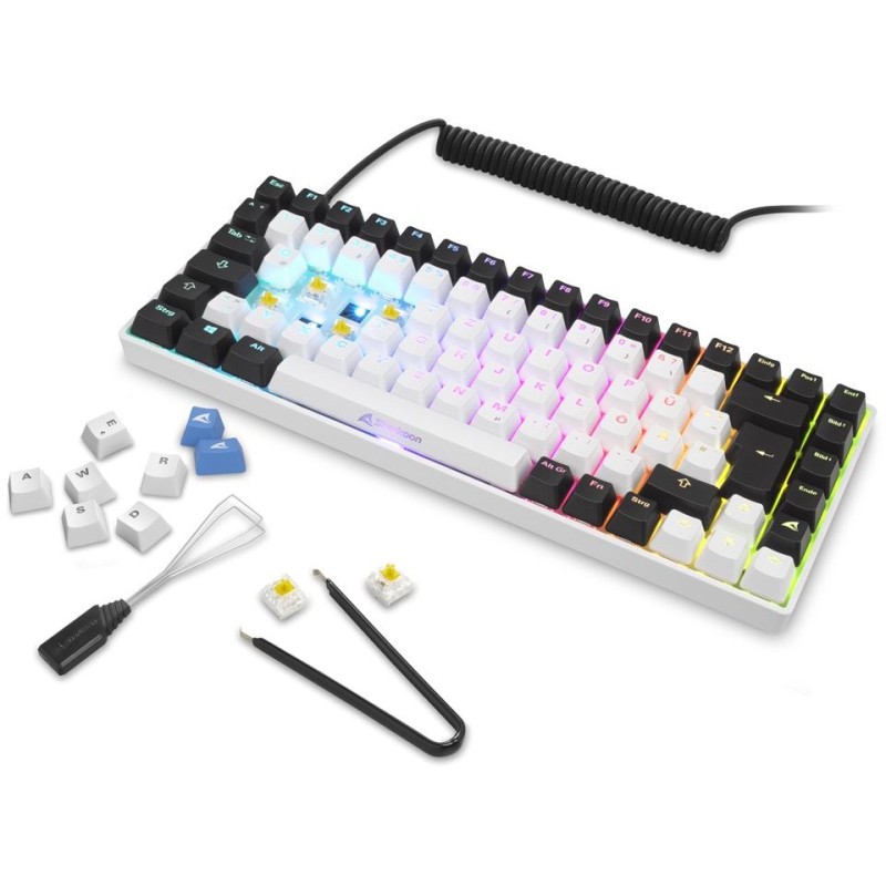 Buy Sharkoon SKILLER SGK50 S3 - FR-AZERTY, 75% 85-key Mechanical Keyboard, Gater... in Cyprus, Nicosia, Limassol, Larnaka, Pafos