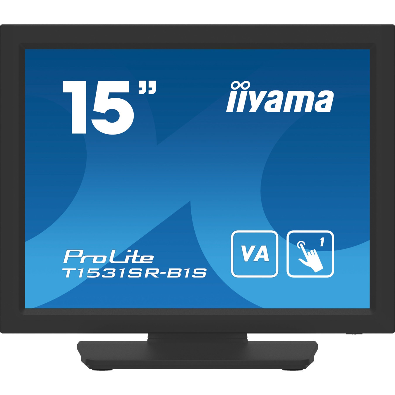 IIYAMA 15" Touchscreen Monitor - T1531SR-B1S - Flat VA 4:3 Black — Buy in Cyprus with Fast Delivery
