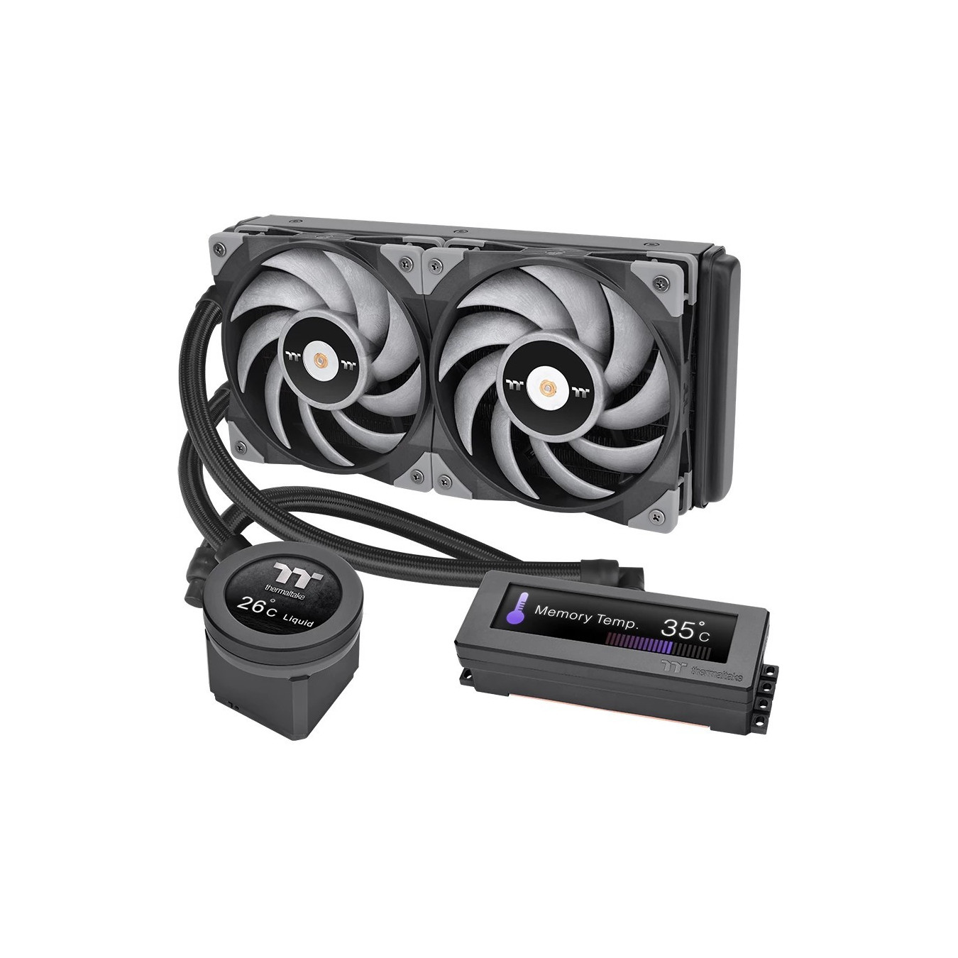 Thermaltake Floe RC Ultra 240 - Floe RC Ultra 240 - AIO CPU & Memory Liquid Cooler with 120mm Fans