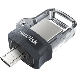 Buy SanDisk Ultra Dual Drive - 256GB - USB-A / Micro-USB, Grey (USB 3.2 Gen1, Du... in Cyprus, Nicosia, Limassol, Larnaka, Pafos