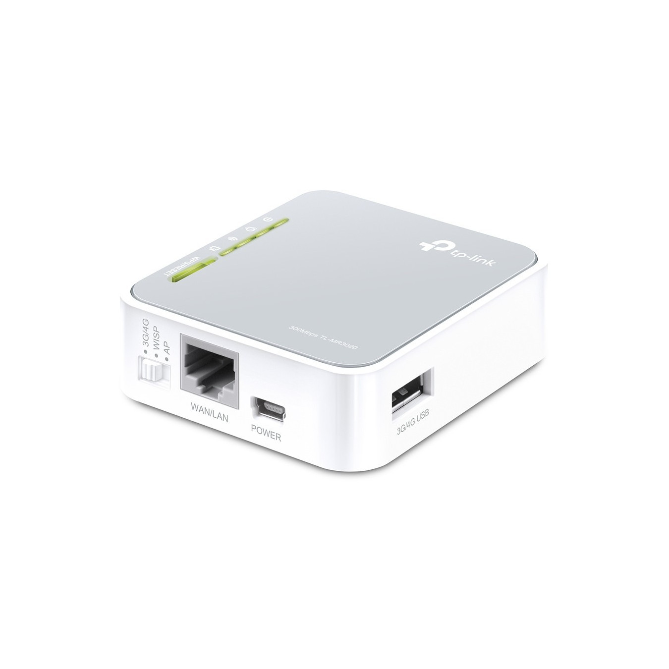 TP-Link TL-MR3020 - 3G Portable Router - 2.4 GHz Wi-Fi, 150 Mbps, USB-powered, Silver/White — Buy in Cyprus with Fast Delivery