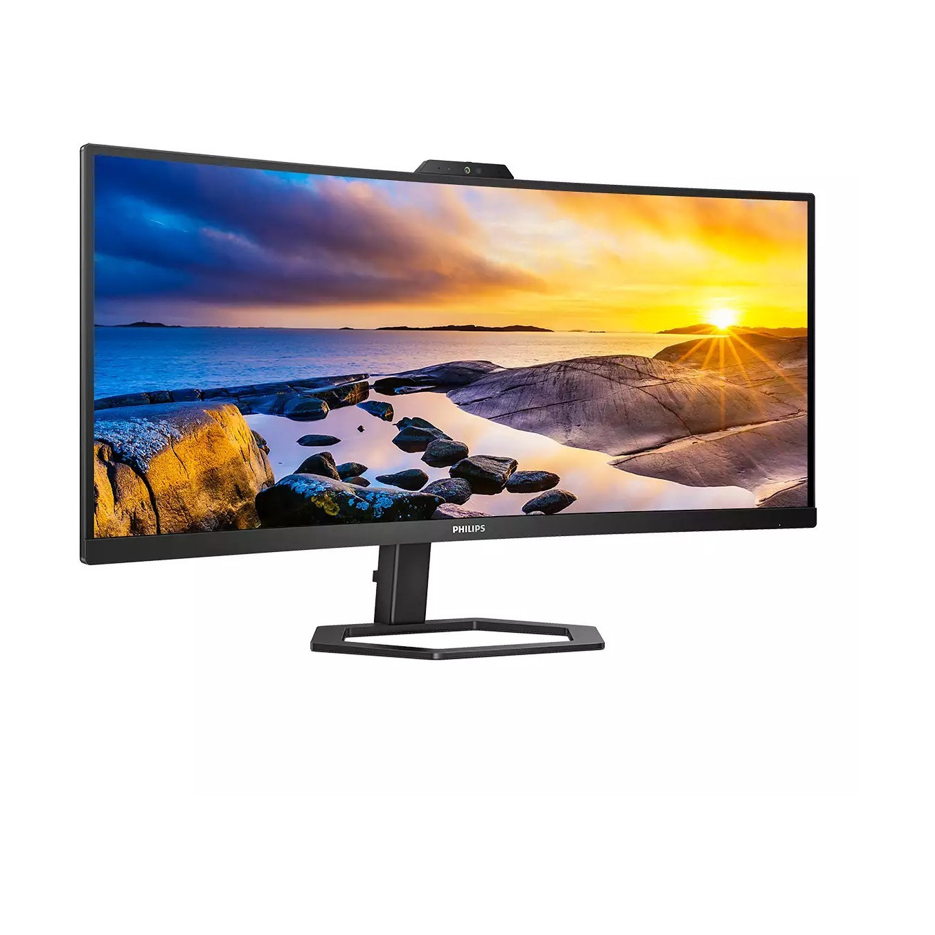Philips 34E1C5600HE - 34 inch Curved VA Monitor, UWQHD 3440x1440, 1500R, HDMI/DP/USB-C, 100 Hz, Black