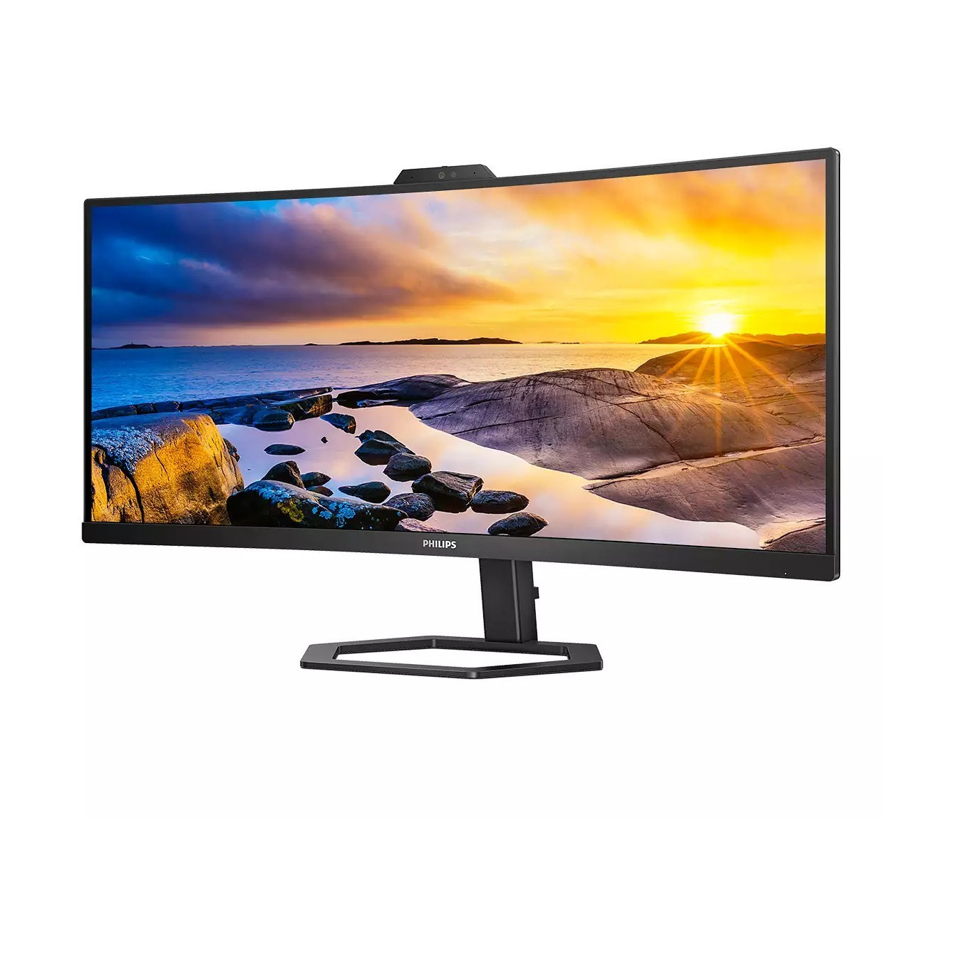Philips 34E1C5600HE - 34 inch Curved VA Monitor, UWQHD 3440x1440, 1500R, HDMI/DP/USB-C, 100 Hz, Black