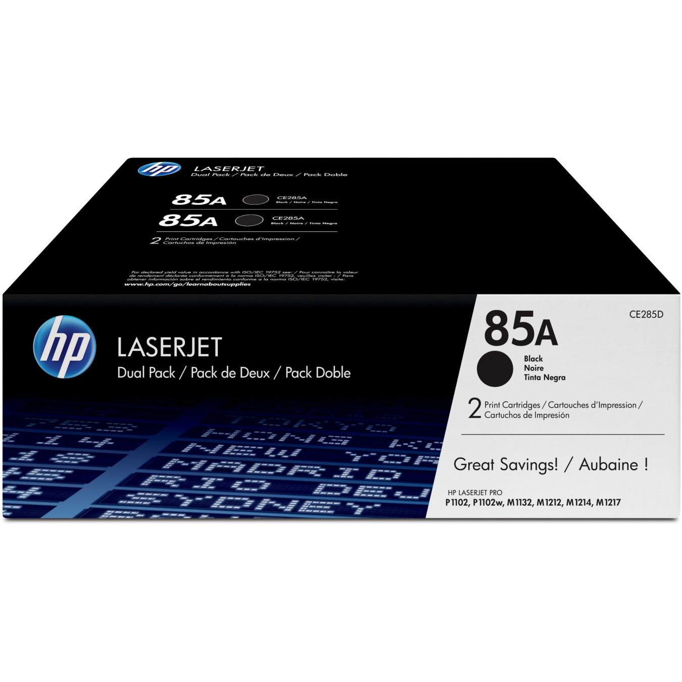 HP 85A Original LaserJet Toner Cartridge CE285AD - Black, Standard Yield - 2-Pack — Buy in Cyprus with Fast Delivery