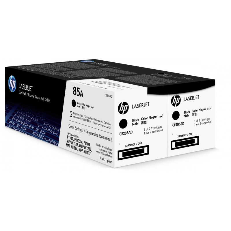 Buy HP 85A Original LaserJet Toner Cartridge CE285AD - Black, Standard Yield - 2... in Cyprus, Nicosia, Limassol, Larnaka, Pafos