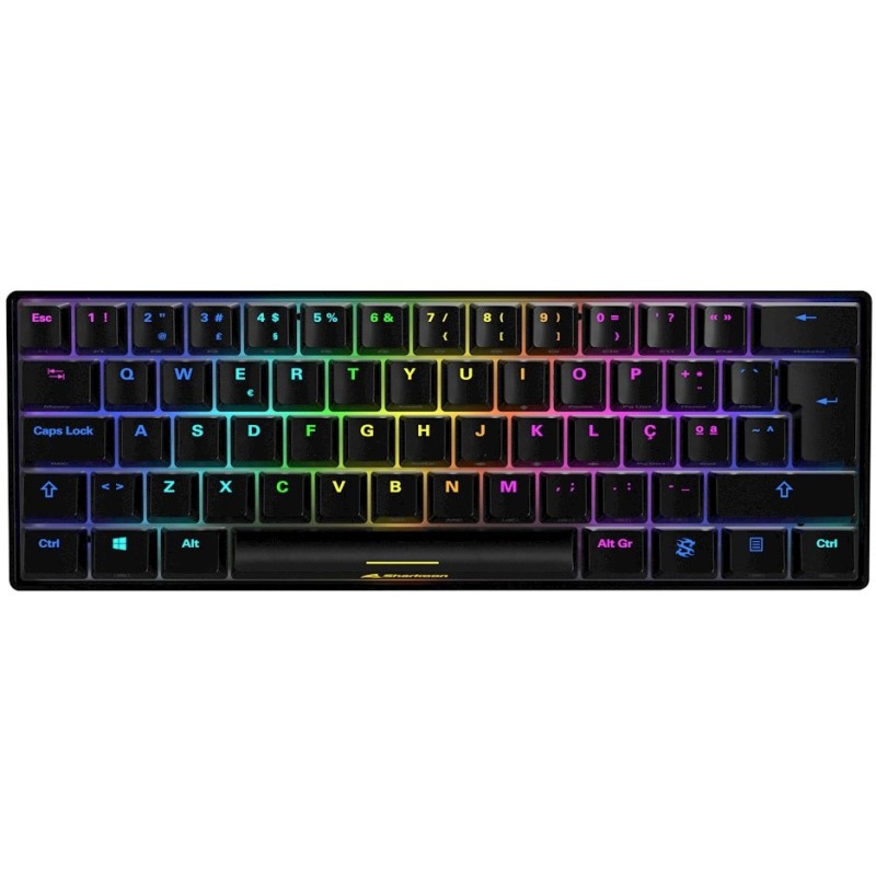 Buy Sharkoon SKILLER SGK50 S4 - SGK50 S4 - Black, 60% wired RGB Kailh Red in Cyprus, Nicosia, Limassol, Larnaka, Pafos