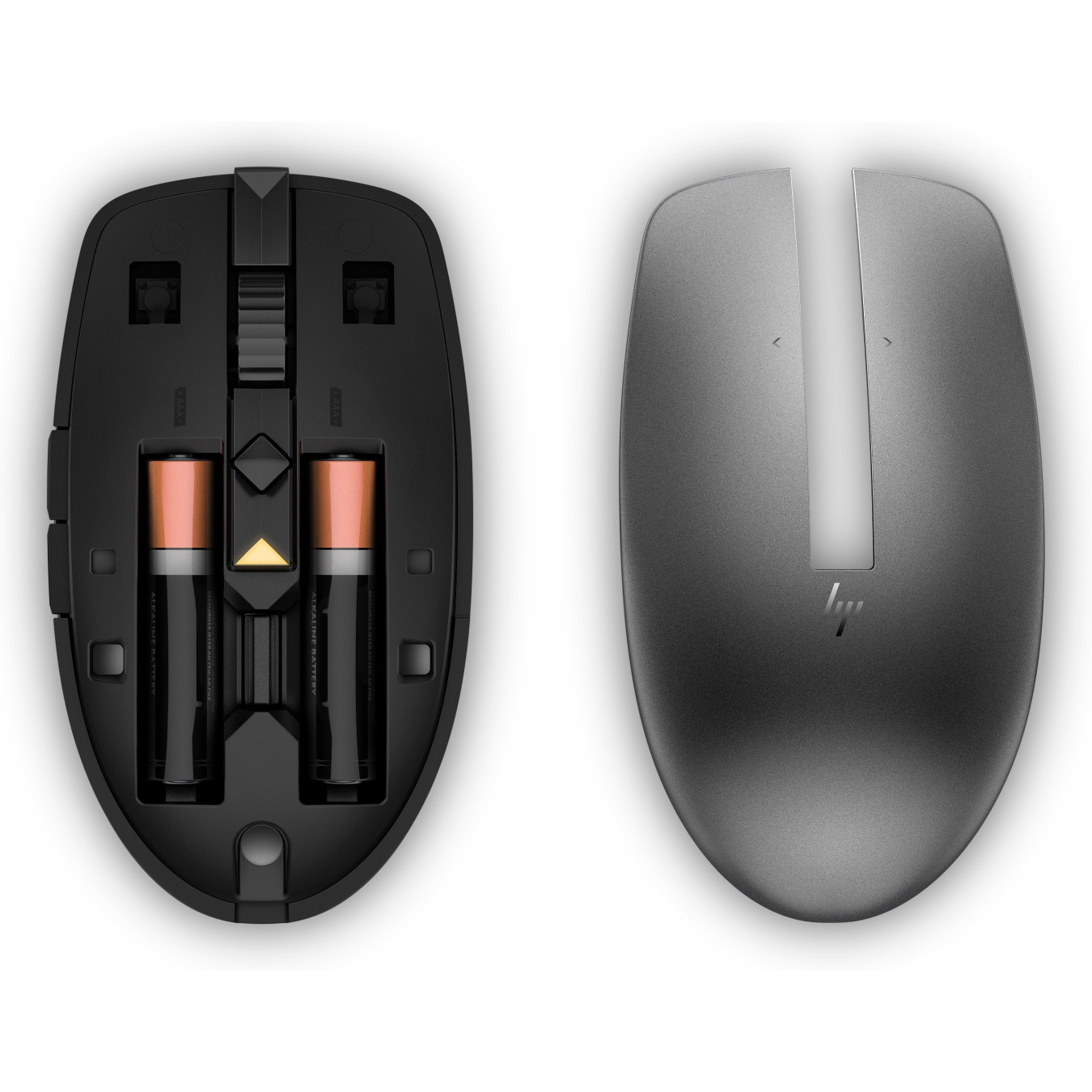 HP Multi-Device 635 Black Wireless Mouse - 635 - Ambidextrous, 2.4 GHz + Bluetooth, 1200 DPI