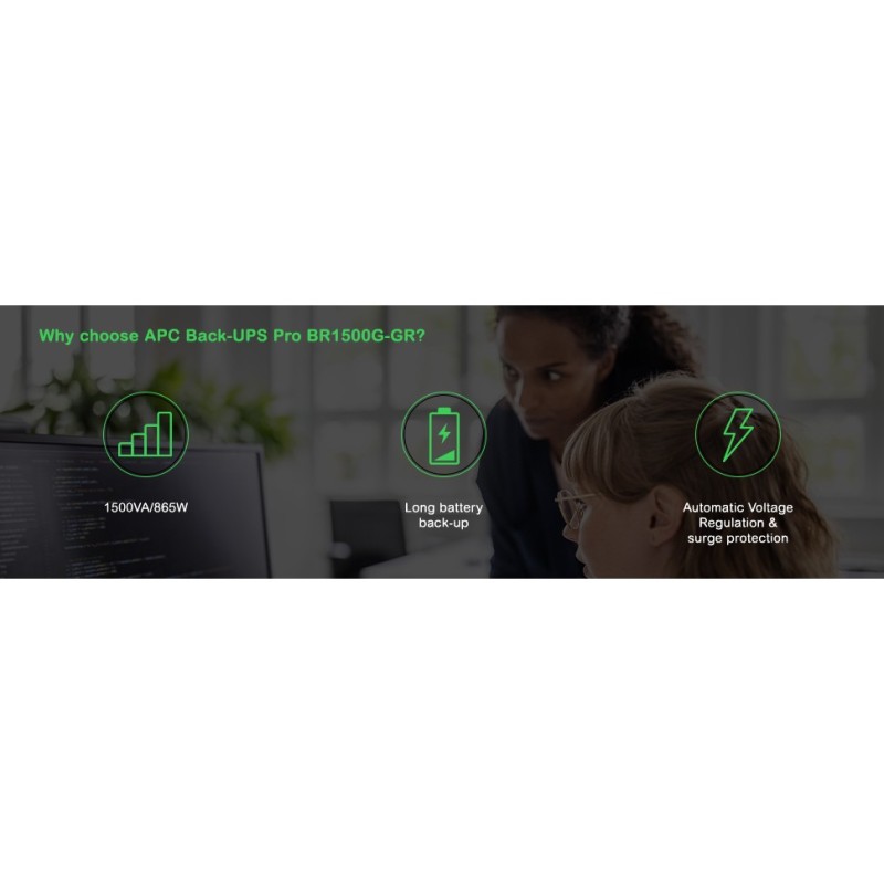 Buy APC Back-UPS Pro 1500 BR1500G-GR - BR1500G-GR - Tower, Black in Cyprus, Nicosia, Limassol, Larnaka, Pafos