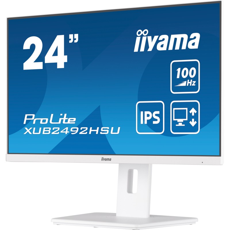 Buy iiyama ProLite XUB2492HSU-W6 24-inch IPS FHD Monitor - XUB2492HSU-W6 - White... in Cyprus, Nicosia, Limassol, Larnaka, Pafos