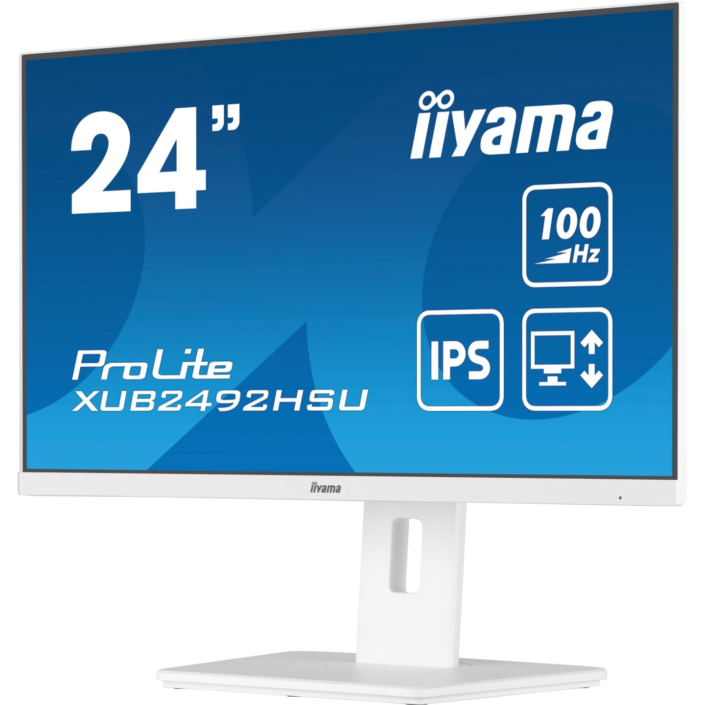 iiyama ProLite XUB2492HSU-W6 24" IPS FHD Monitor - White, 1080p, 100Hz, 0.4ms (Boxed) — Buy in Cyprus with Fast Delivery