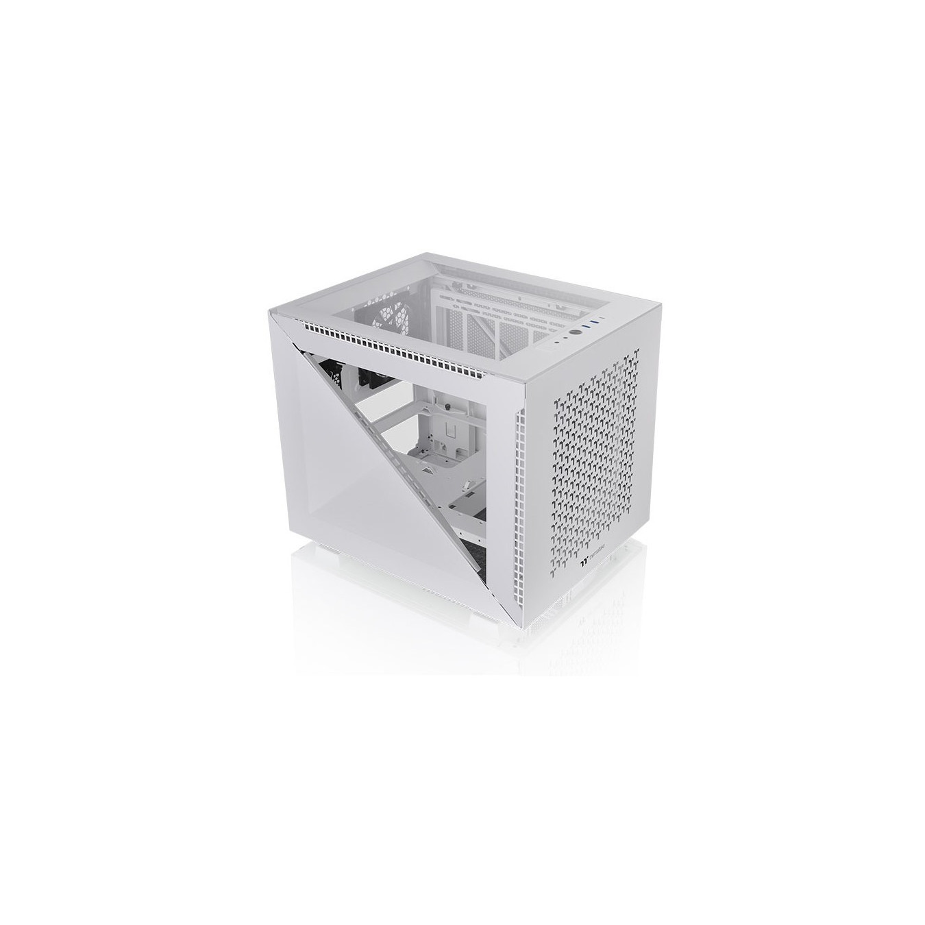 Thermaltake Divider 200 TG Air Snow - Divider 200 TG - White Micro Tower PC Case — Buy in Cyprus with Fast Delivery