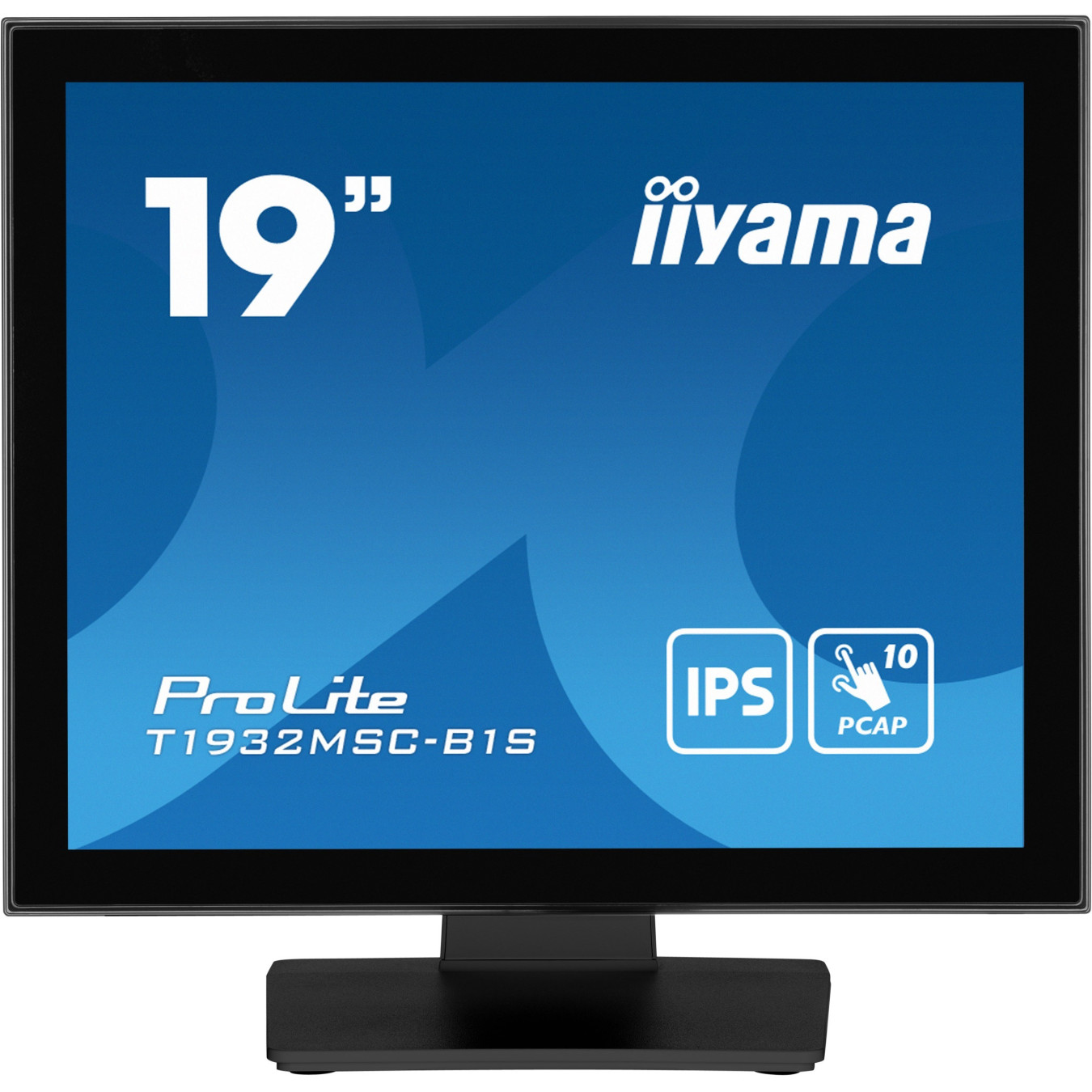 IIYAMA ProLite 19" Touch Monitor - T1932MSC-B1S - Black, IPS, 5:4, 10-point M-Touch, HDMI+DP+VGA