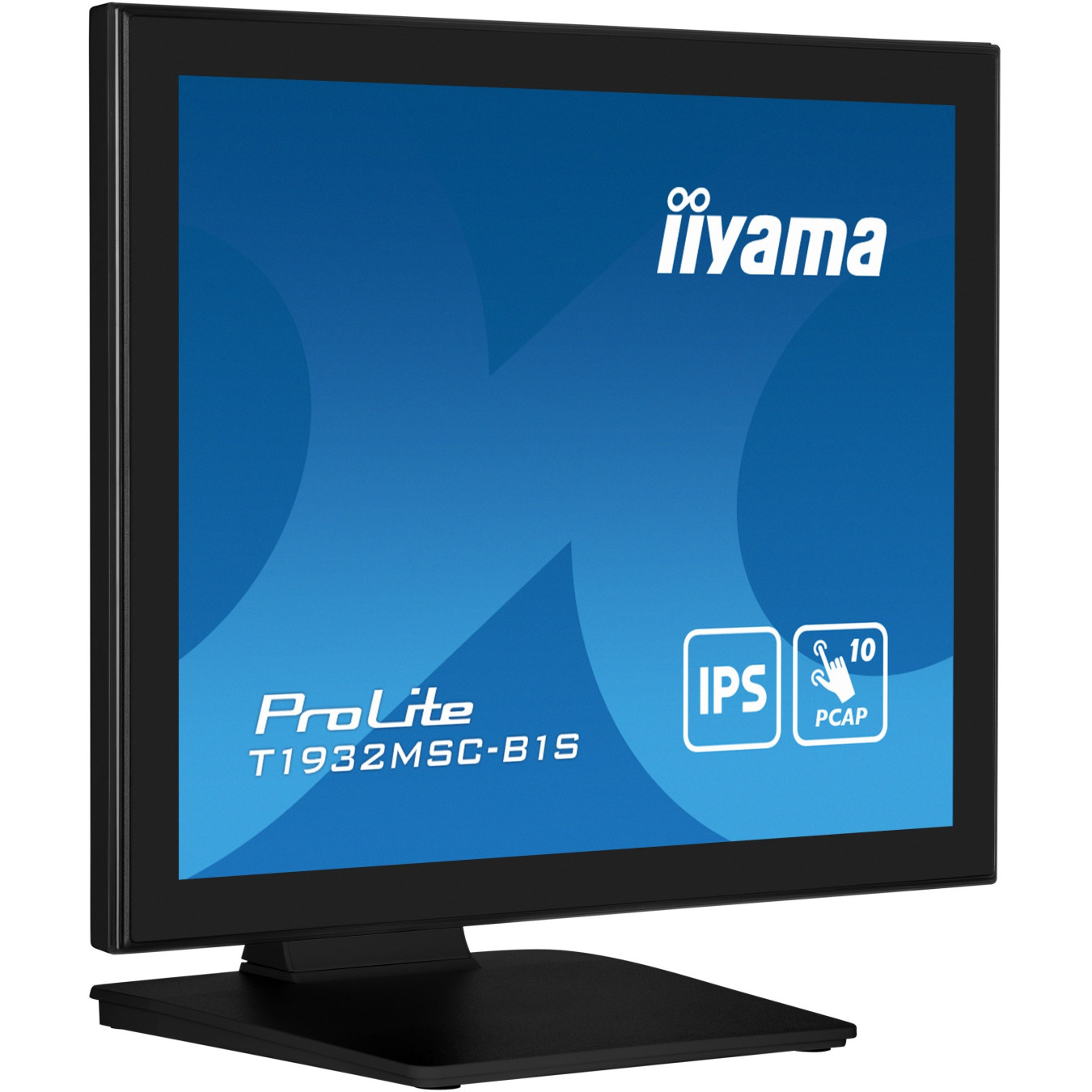 IIYAMA ProLite 19" Touch Monitor - T1932MSC-B1S - Black, IPS, 5:4, 10-point M-Touch, HDMI+DP+VGA