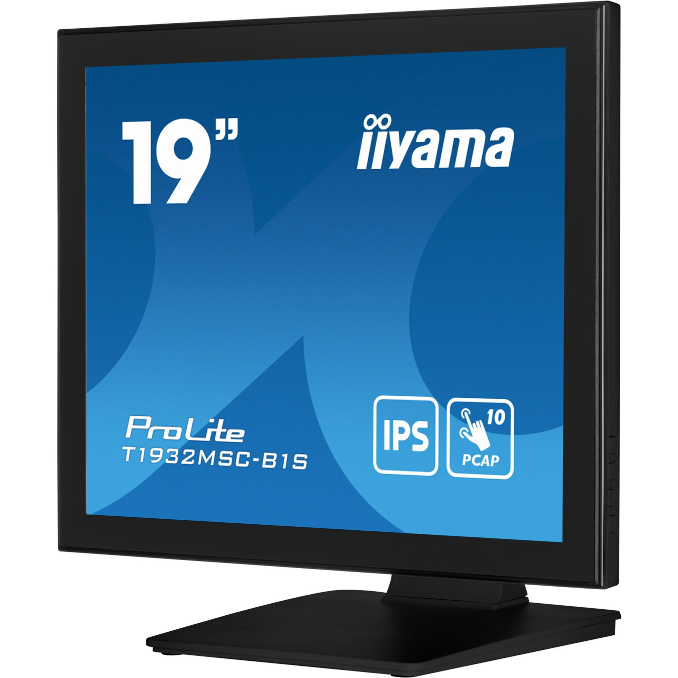 IIYAMA ProLite 19" Touch Monitor - T1932MSC-B1S - Black, IPS, 5:4, 10-point M-Touch, HDMI+DP+VGA