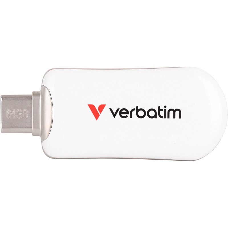 Buy Verbatim Plectra USB-C Flash Drive - 30228 - White, 64GB, USB-C in Cyprus, Nicosia, Limassol, Larnaka, Pafos