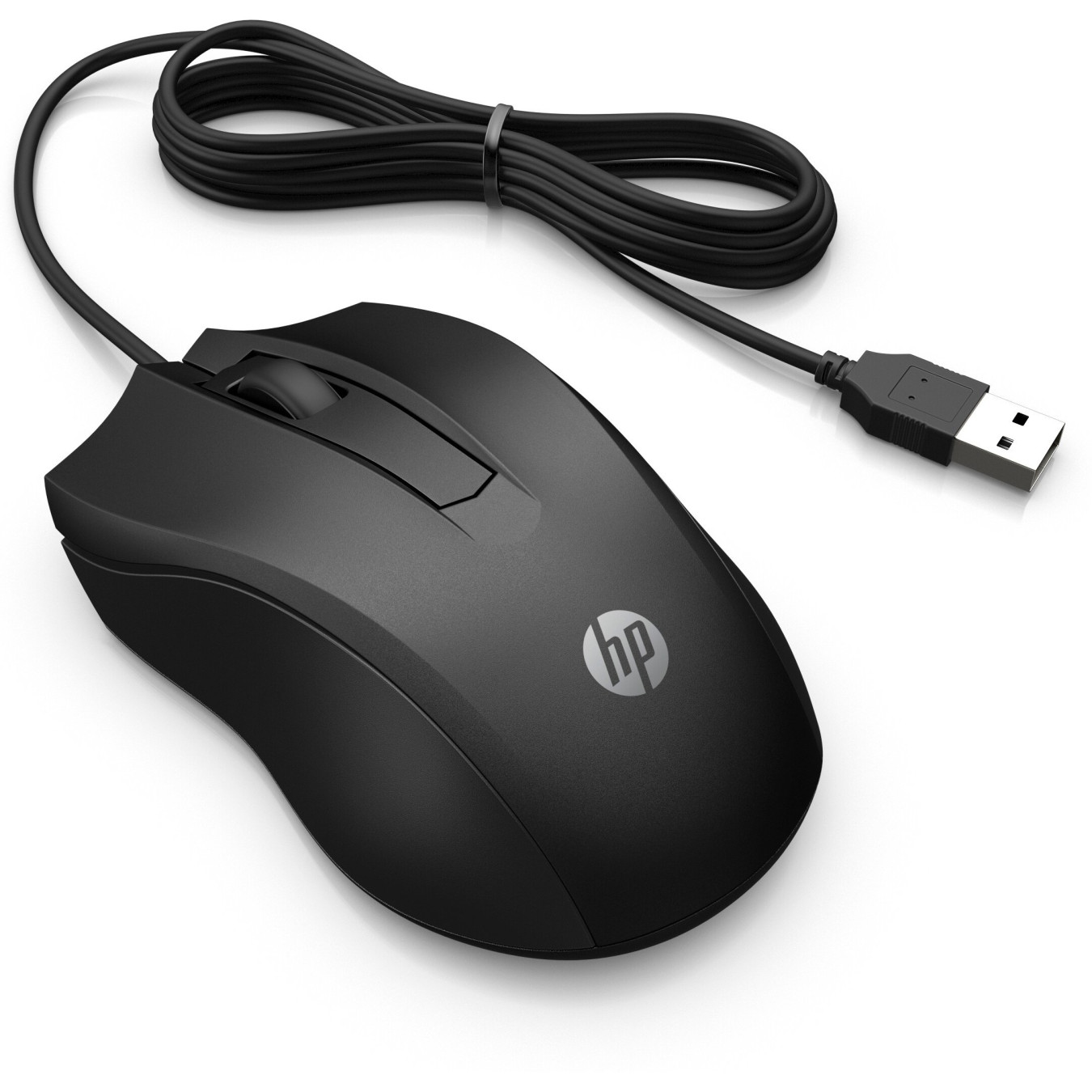 HP 105 Wired Mouse - 105 - Ambidextrous, USB-A, 3 Buttons, 1600 DPI, Black — Buy in Cyprus with Fast Delivery