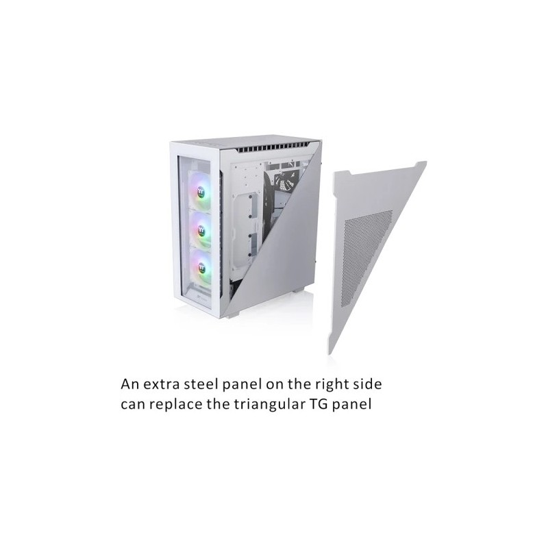 Buy Thermaltake Divider 500 TG Snow ARGB White - Divider 500 TG - White Midi Tower in Cyprus, Nicosia, Limassol, Larnaka, Pafos