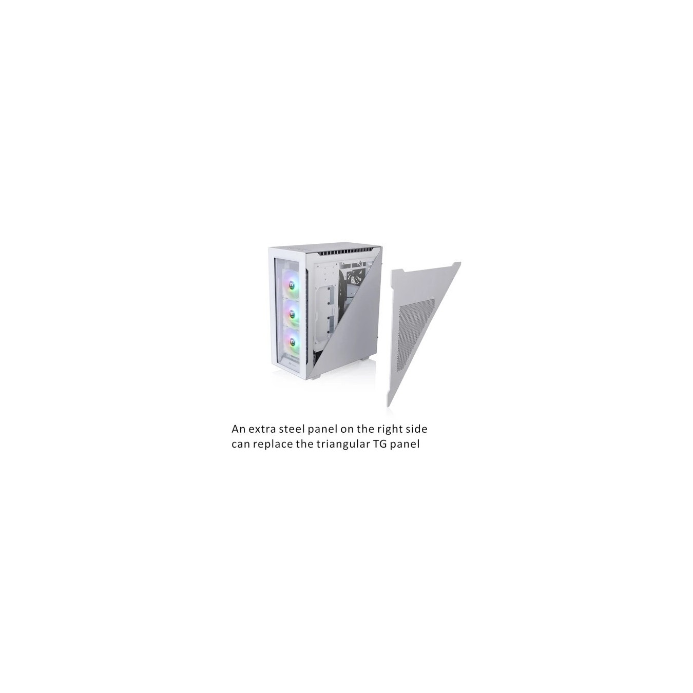 Thermaltake Divider 500 TG Snow ARGB White - Divider 500 TG - White Midi Tower — Buy in Cyprus with Fast Delivery