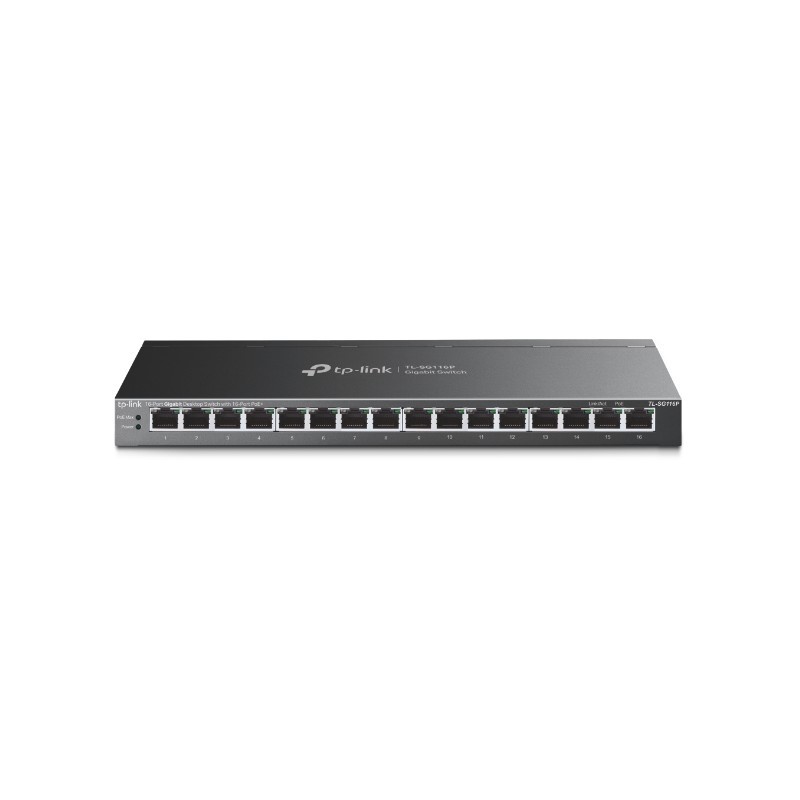 Buy TP-Link TL-SG116P - 16-Port Gigabit PoE+ Unmanaged Switch - Black in Cyprus, Nicosia, Limassol, Larnaka, Pafos