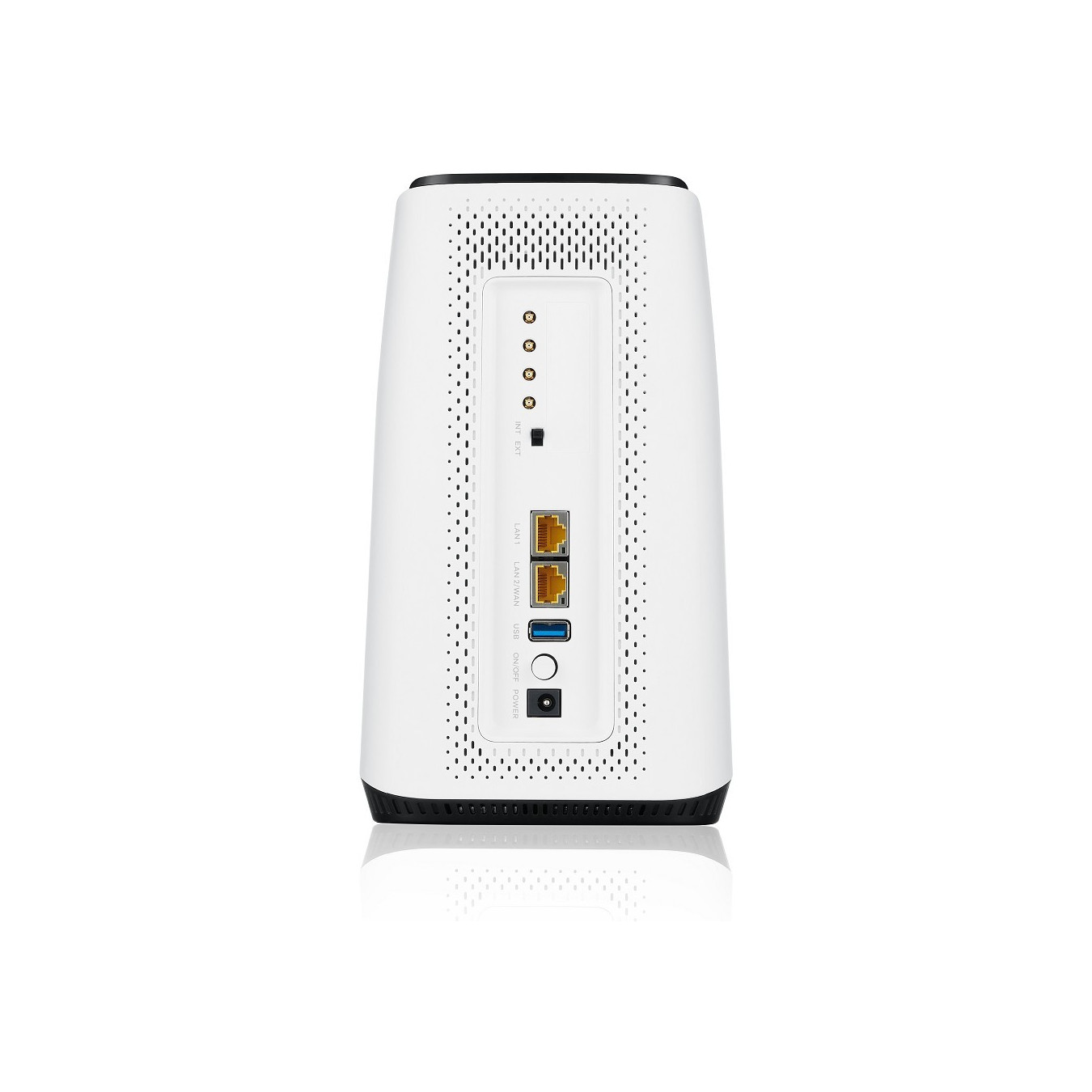 Zyxel FWA510 Indoor 5G - FWA510 - Black/White, Tri-band Wi-Fi 6, 2 LAN, USB 3.0, Tabletop Router