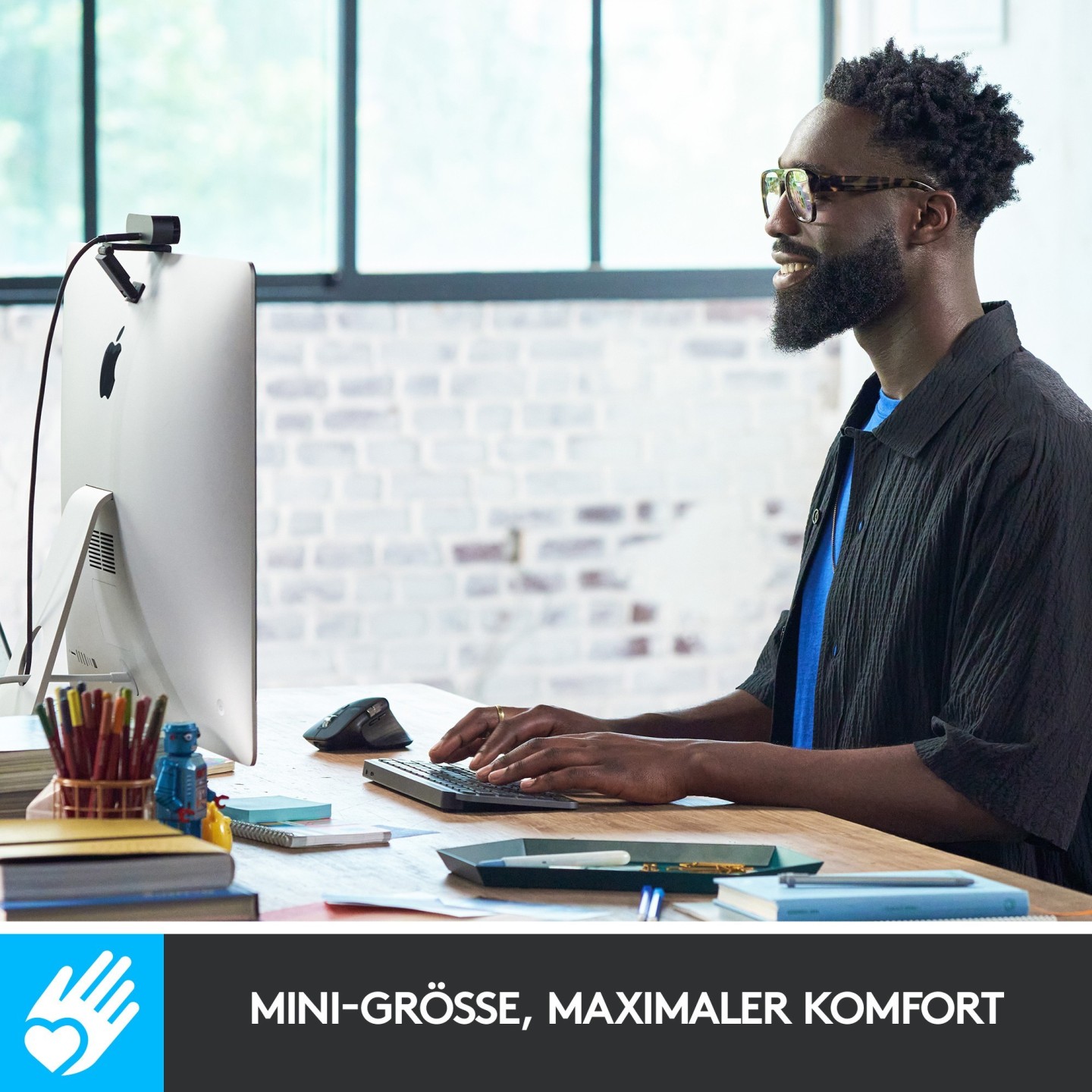 Logitech MX Keys Mini Graphite German QWERTZ LED Backlit Wireless - 920-010559 (Boxed) — Buy in Cyprus with Fast Delivery