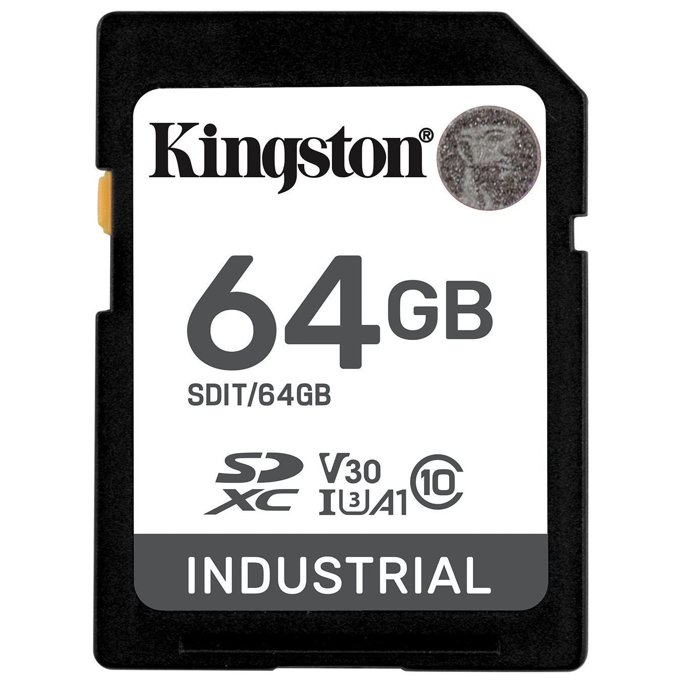 Kingston 64GB SDXC Industrial Card -40°C to 85°C - Black, UHS-I (SDHC), U3, V30, Class 10 — Buy in Cyprus with Fast Delivery
