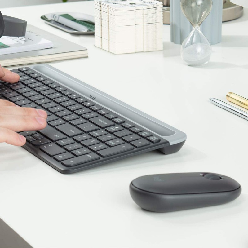 Buy SLIM WRLS KEYBOARD MOUSE COMBO - MK470 - Graphite, 2.4 GHz Wireless, Swiss Q... in Cyprus, Nicosia, Limassol, Larnaka, Pafos